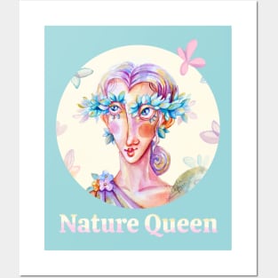 Nature Queen Watercolor Posters and Art